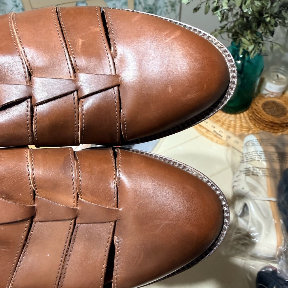 Nordstrom Men's Tan Leather Loafers - Picture 4 of 6